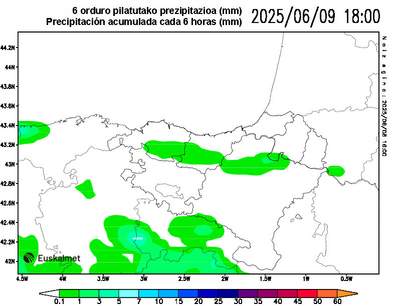 Precipitacin cada 6 horas 18:00